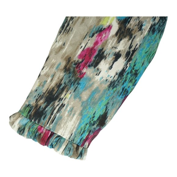 RQT Art Paint Splash‎ Print Full Zip Lined Corduroy Jacket Blazer Pockets L EUC - Picture 6 of 7